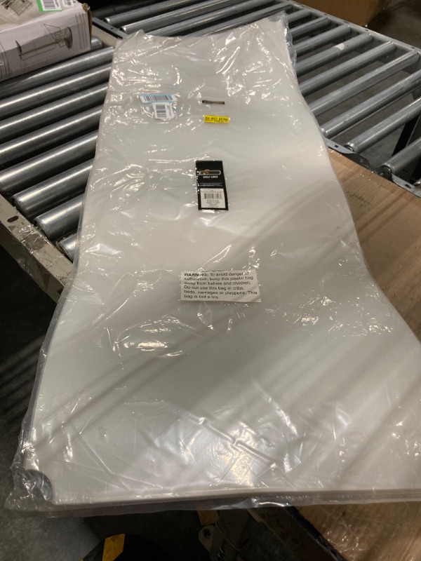 Photo 1 of ***THE PIECE IS A LITTLE BENT*** Gorilla Grip Wire Shelf Liner, Heavy Duty Waterproof Shelving Liners for Metal Rack, Hard Plastic Shelves Prevent Spills in Closet, Garage, Kitchen, Cabinets, Mat Covers, Durable 48 x 18 Clear Frosted 48" x 18" x 6 Clear