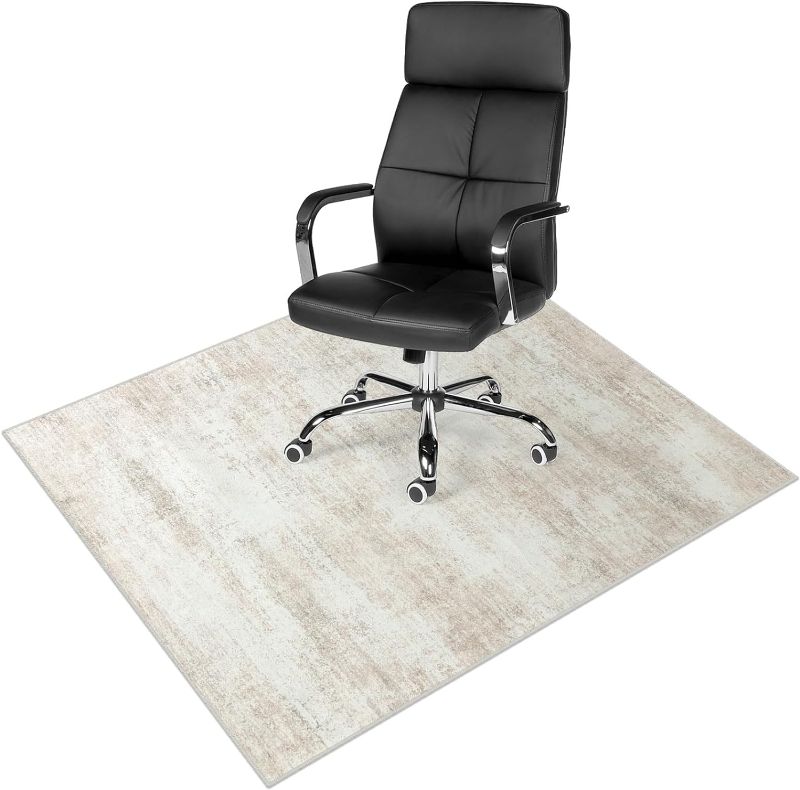 Photo 1 of Anidaroel 48"x60" Abstract Office Chair Mat, Desk Chair Mat for Hardwood Floor, Desk Mat for Rolling Chair on Hardwood, Office Chair Rug for Rolling Chair, Anti-Slip Floor Protector Rug