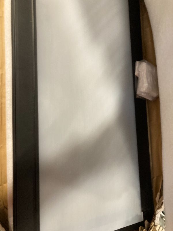 Photo 2 of ****USED COLOR BLACK***BOX IS DAMAGED***  Medium Dog Door for Patio Pets Doors Sliding Glass Doggie Door Insert for Screen Door with Lockable Panel Magnetic Closure Ideal for Dogs Cats Passing Easy to Install BLACK 12x44