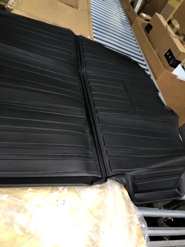 Photo 1 of Mixsuper Custom Fit Cargo Liner for 2016-2022 Volvo XC90 Behind 2nd Row XC90 Accessories All Weather Trunk Liner Cargo Mat Black