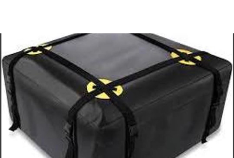 Photo 1 of 
Car Roof Bag, Rooftop top Cargo Carrier Bag Waterproof 15 Cubic feet for All Cars with/Without Rack, Includes Anti-Slip Mat and 6 Heavy-Duty Straps