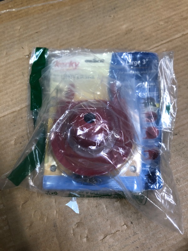 Photo 1 of 
Korky 3070BP Large 3" 2X High Performance Universal Toilet Flapper, Red
