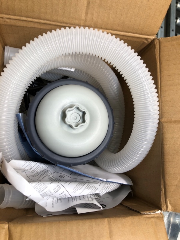 Photo 1 of INTEX 28603EG C530 Krystal Clear Cartridge Filter Pump for Above Ground Pools: 530 GPH Pump Flow Rate – Improved Circulation and Filtration – Easy Installation – Improved Water Clarity – Easy-to-Clean 530 Gallons Per Hour Filter Pump