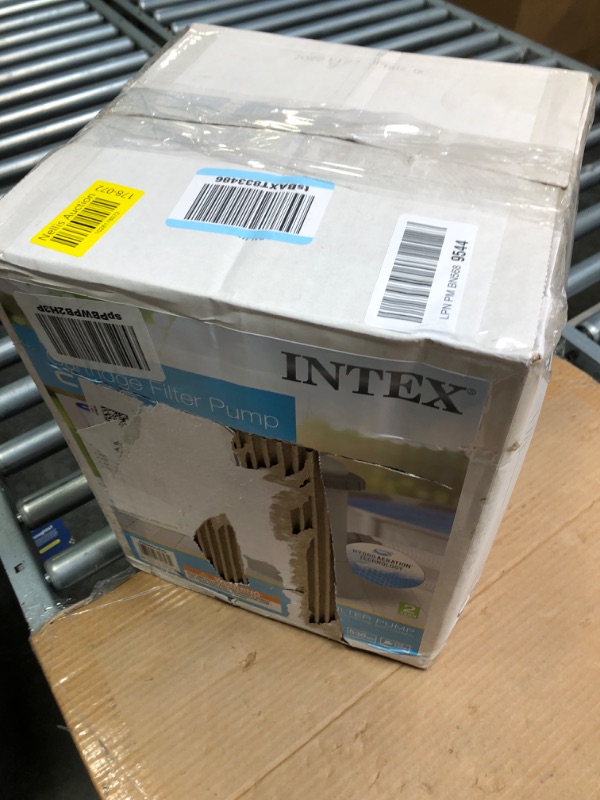 Photo 1 of INTEX 28603EG C530 Krystal Clear Cartridge Filter Pump for Above Ground Pools: 530 GPH Pump Flow Rate – Improved Circulation and Filtration – Easy Installation – Improved Water Clarity – Easy-to-Clean 530 Gallons Per Hour Filter Pump