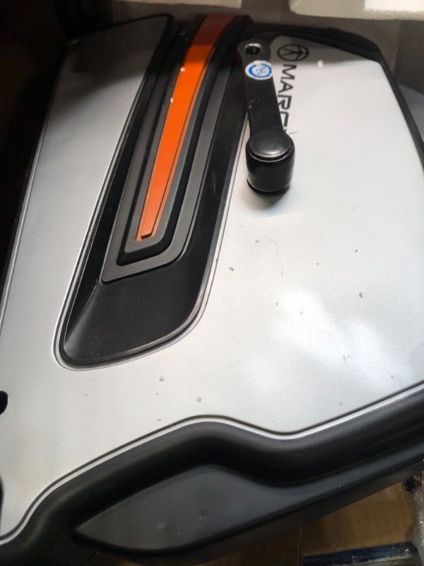 Photo 1 of Marcy Portable Magnetic Mini Cycle Compact Under-Desk Pedal Cardio Exerciser NS-9200, Black Orange White, One Size