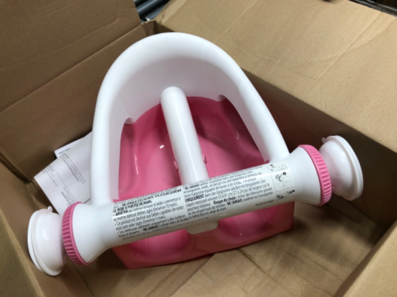 Photo 3 of Summer Infant My Bath Seat for Sit-Up Baby Bathing, Sure & Secure Suction Cups, Backrest for Assisted Sitting, Easy Setup & Storage, Pink