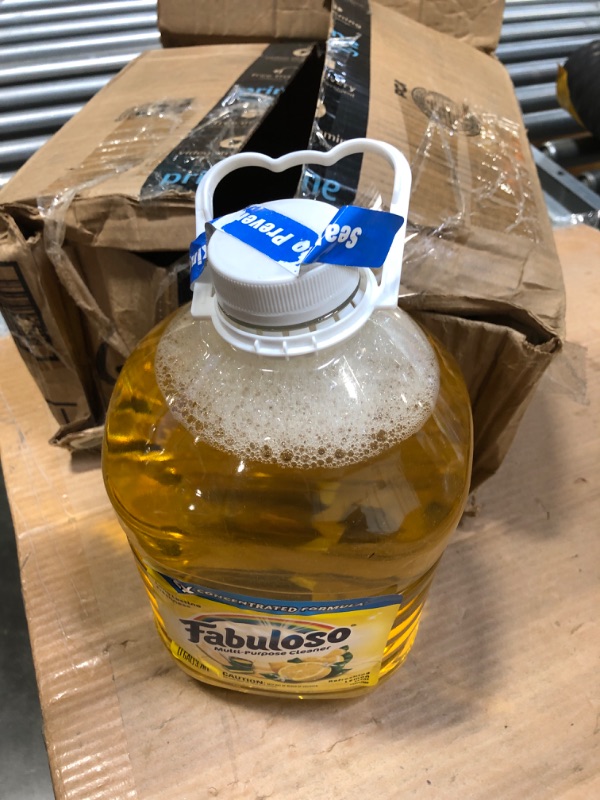 Photo 3 of 2X Double Concentrated Fabuloso All Purpose Cleaner - Fabuloso Floor Cleaner - Lemon Scent Multipurpose Cleaner, 1 Gallon - Makes 64 Gallons (128oz) - Bundled With Joey’Z Decal