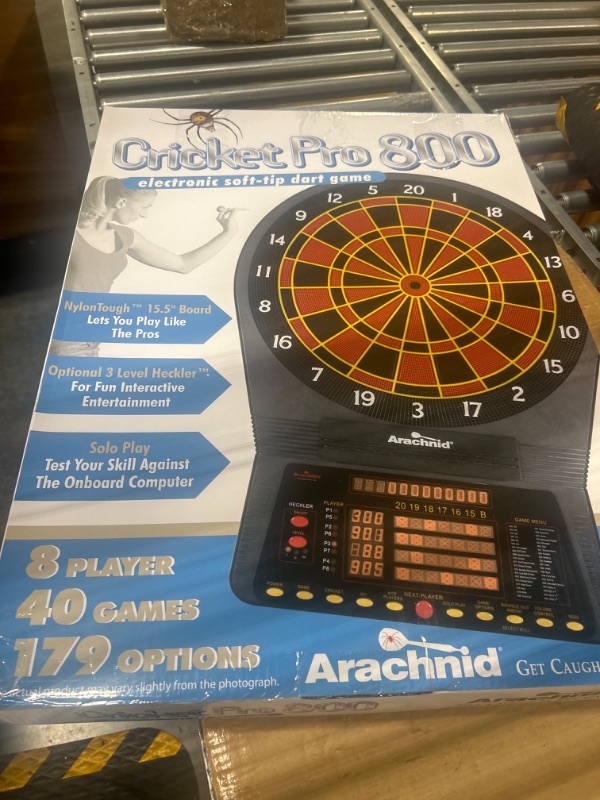 Photo 2 of **FOR PARTS**Arachnid Cricket Pro 800 Electronic Dartboard with NylonTough Segments for Improved Durability and Playability and Micro-Thin Segment Dividers for Reduced Bounce-Outs