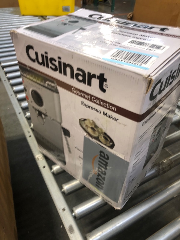 Photo 2 of Cuisinart EM-100NP1 1.66 Quart Espresso Maker Machine, Stainless Steel, Manual Stainless Steel, Manual Espresso