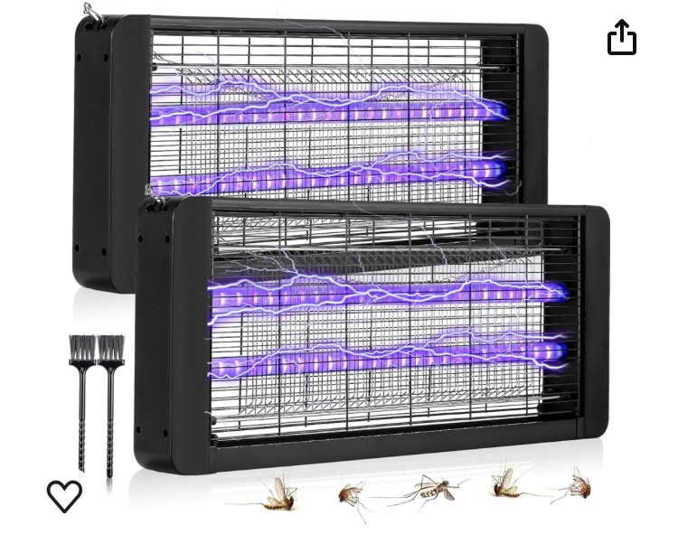 Photo 1 of 2 Pack Powerful 40W Electric Mosquito Zapper, Indoor Mosquito Zapper, Fly Zapper, Insect Killer, Mosquito Bug Killer with Removable Washable Tray for Indoor Outdoor