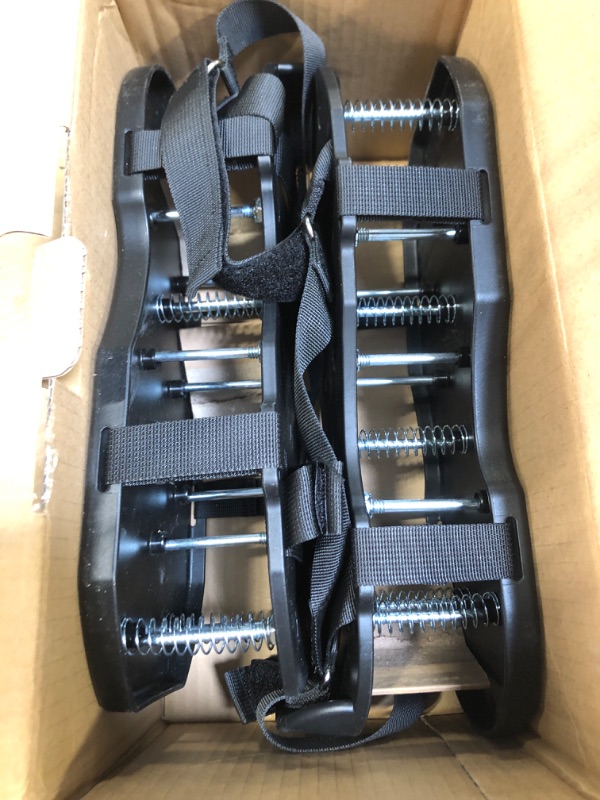 Photo 1 of Lawn Aerator Shoes with Spring Base,Free-Installation Lawn Aerator Tool with Automatic Leaf and Dirt Cleaning,Heavy-Duty Spike Shoes for Lawn Care,Adjustable Laces–Perfect for Lawn, Yard, and Garden! Black