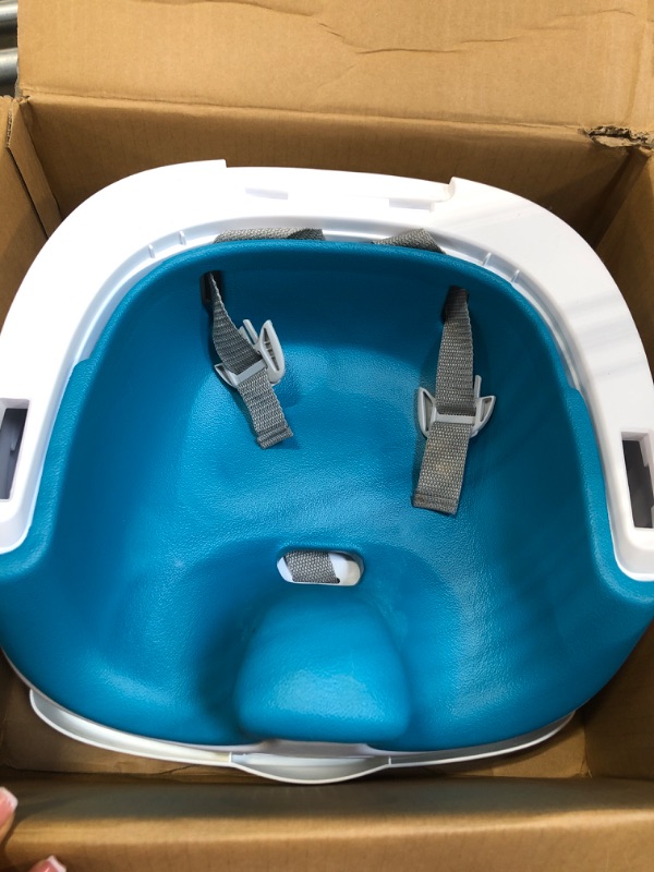 Photo 3 of Ingenuity Baby Base 2-in-1 Seat - Peacock Blue - Booster Feeding Seat