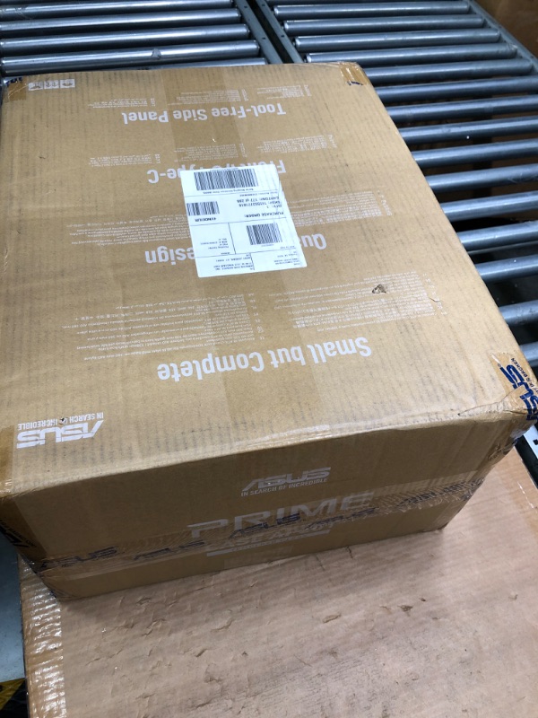 Photo 1 of ASUS Prime AP201 Black MicroATX Tempered Glass Edition Supports Graphics Cards up to 338mm, 360mm Coolers, & Standard ATX PSUs, Tool-Free Side Panels, Tempered Glass Side & Front Panel USB Type-C Tempered Glass AP201/BLK/TG//