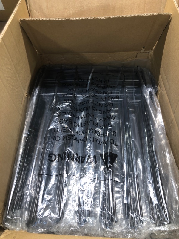 Photo 1 of 25 Pack Animal Barrier Fence, 17 in(H) X 27 Ft(L) No Dig Garden Decorative Fencing, Rustproof Metal Wire Panel Garden Fence Border for Dog Rabbits Ground Stakes Defence and Outdoor Landscape Patio 17'' (H) x 27' (L)