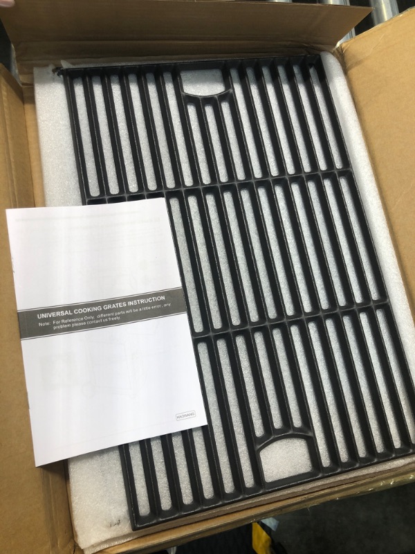 Photo 1 of 17.5 inch Grill Grate Replacement Parts 7638 for Weber Spirit I II E310 320 330, S310 320 330, Spirit 700, Cast Iron Grill Grates 7639, 7525, 7526, 7527 for Weber Spirit 300, 2 Pieces