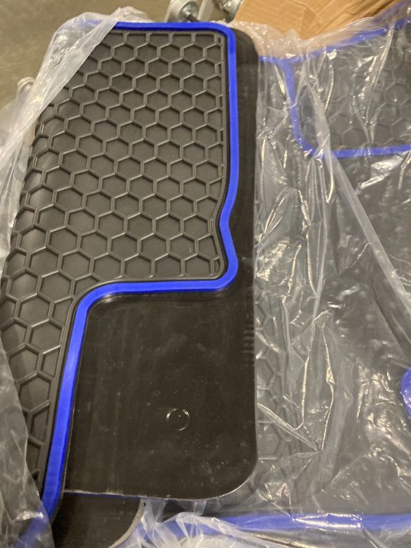 Photo 1 of Megiteller Car Floor Mats Custom Fit for Nissan Murano 2023 2022 2021 2020 2019 2018 2017 2016 2015 Odorless Washable Heavy Duty Rubber (All Weather) Floor Liners Front and Rear Row Set Blue Blue Floor mats****USED*** 