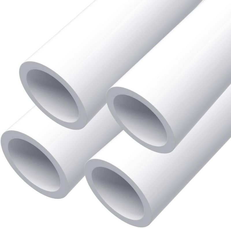 Photo 1 of 1" Pvc , DiY PVC Projects for the Home, Garden, Greenhouse, Farm and Workshop, Sch. 40 Furniture Grade, White [40" x 4 Pack]