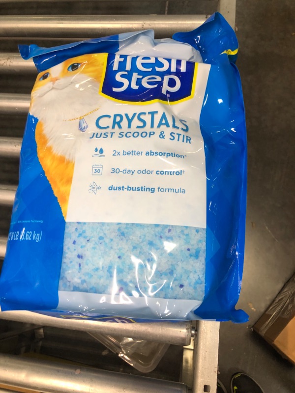 Photo 2 of Fresh Step Crystals, Premium Cat Litter, Scented, 8 Pounds 8 Pound (Pack of 1)