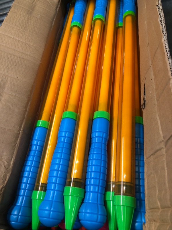 Photo 1 of 48 Pieces Crayon Water Guns 25 Inches Water Shooters Big Water Squirters Bulk Outdoor Pool Beach Party Game Toys for Kids Teens Adults Summer Themed Party Favors Supplies, 4 Colors