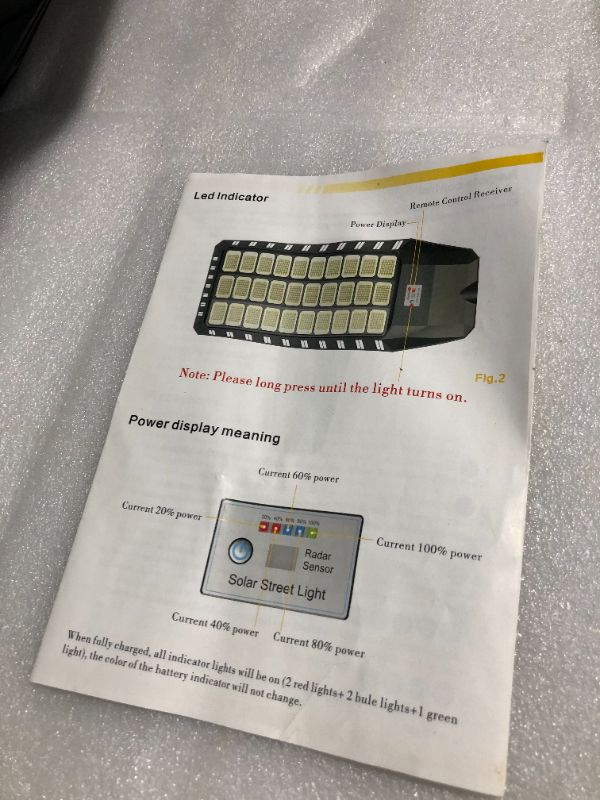 Photo 1 of 6000W Solar Street Light, Commercial Solar Street Lights Outdoor Dusk to Dawn, Solar Lights Outdoor with Motion Sensor and Remote Control, Solar Parking Lot Lights for Countryside and Suburbs

