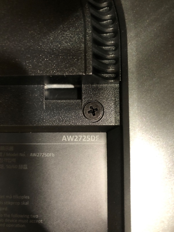 Photo 6 of Alienware AW2725DF OLED Gaming Monitor - 26.7-inch Quantom-Dot WQHD (2560x1440) 360Hz 0.03Ms Display, AMD FreeSync Premium Pro, HDMI/DP/USB 3.2 Gen1, Height/Tilt/Swivel/Pivot Adjustability - Black