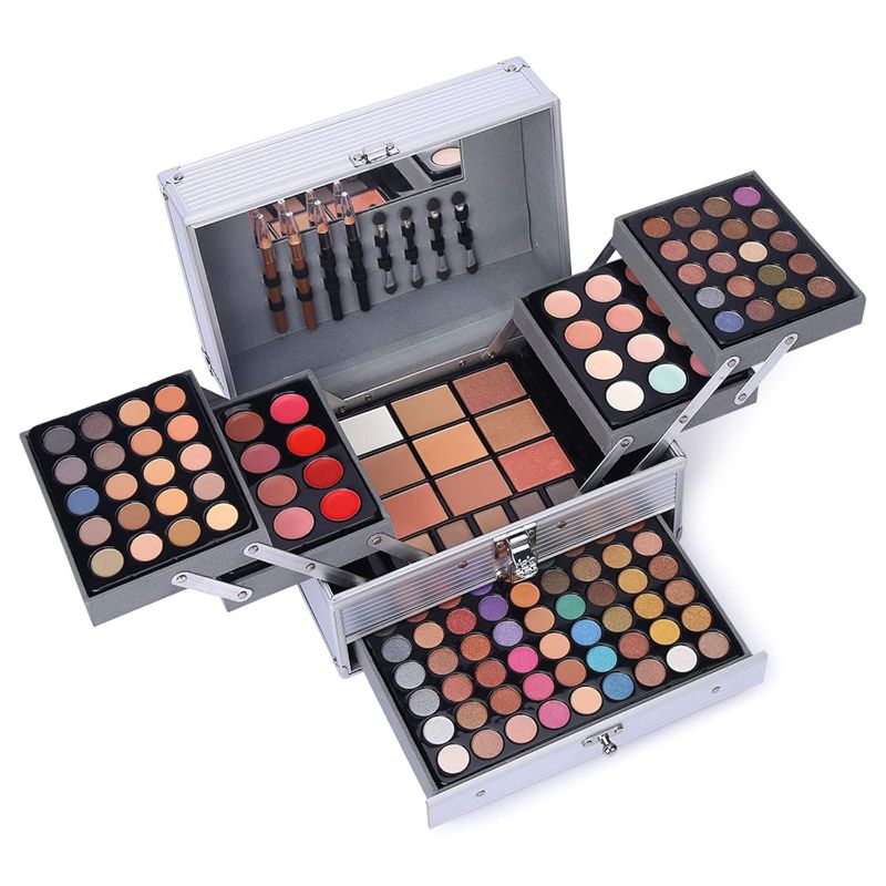 Photo 1 of 132 Color All In One Makeup Gift Set Kit- Includes 94 Eyeshadow, 12 Lip Gloss, 12 Concealer, 5 Eyebrow powder, 3 Face Powder, 3 Blush, 3 Contour Shade, 2 Lip Liners, 2 Eye Liners, 4 Eyeshadow Brush