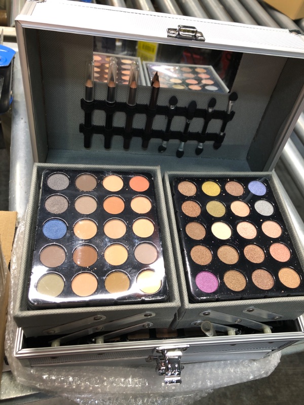 Photo 1 of 132 Color All In One Makeup Gift Set Kit- Includes 94 Eyeshadow, 12 Lip Gloss, 12 Concealer, 5 Eyebrow powder, 3 Face Powder, 3 Blush, 3 Contour Shade, 2 Lip Liners, 2 Eye Liners, 4 Eyeshadow Brush