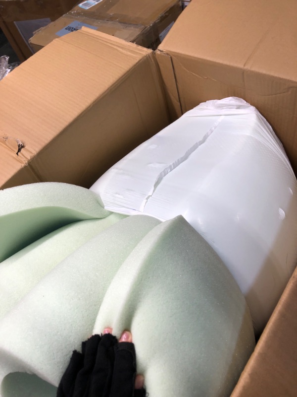 Photo 4 of ZINUS 2 Inch Green Tea Memory Foam Mattress Topper, Smaller, More Convenient WonderBox Packaging, Pressure-Relieving Layers, CertiPUR-US Certified *** Unknow size ***
