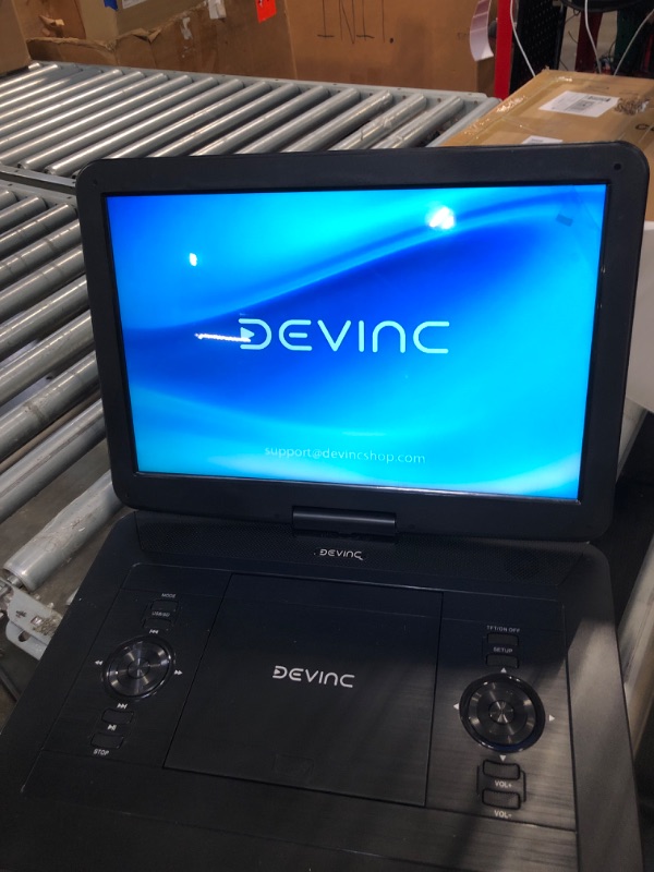 Photo 3 of DEVINC 17.9" Portable DVD Player with 15.6" HD Swivel Screen, Support Multiple DVD CD Formats/USB/SD Card/Sync TV, 6 Hours Rechargeable Battery, Car Charger, Remote Control, Region Free