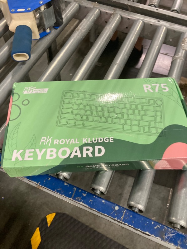 Photo 1 of RK ROYAL KLUDGE R75 Mechanical Keyboard Wired with Volumn Knob, 75% Custom Gaming Keyboard Gasket Mount RGB Backlit with Software, MDA Profile, Hot Swappable Silver Switch, PBT Keycaps
