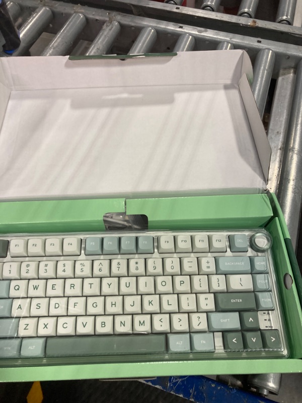 Photo 1 of RK ROYAL KLUDGE R75 Mechanical Keyboard Wired with Volumn Knob, 75% Custom Gaming Keyboard Gasket Mount RGB Backlit with Software, MDA Profile, Hot Swappable Silver Switch, PBT Keycaps
