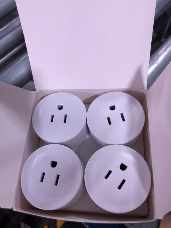 Photo 3 of Amysen Smart Plug ,Compatible with Alexa Only ,Smart Outlet Bluetooth Mesh,Simple Setup with One Voice Command , Remote Control and Voice Control, ETL & FCC Certified, 4 Pack
