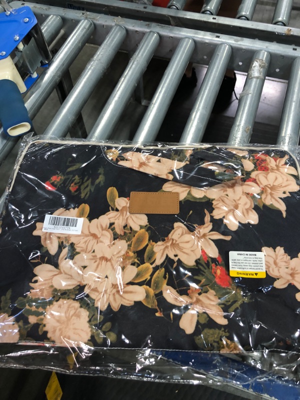 Photo 1 of Dachee Black Peony Patten Waterproof Laptop Shoulder Messenger Bag Case Sleeve for 14 Inch 15 Inch Laptop Case Laptop Briefcase 15.6 Inch 15 inch/15.6 inch Black Peony