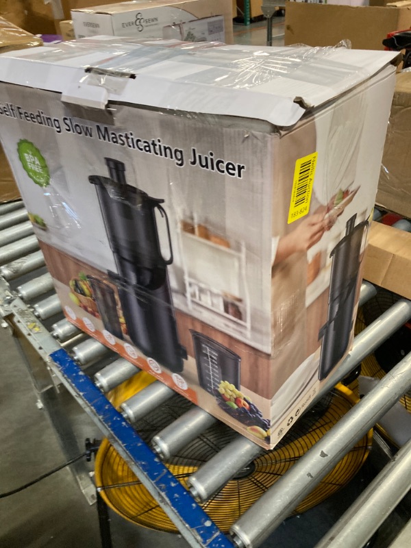 Photo 3 of Cold Press Juicer, Amumu Slow Masticating Machines with 5.3" Extra Large Feed Chute Fit Whole Fruits & Vegetables Easy Clean Self Feeding Effortless for Batch Juicing, High Juice Yield, BPA Free 250W