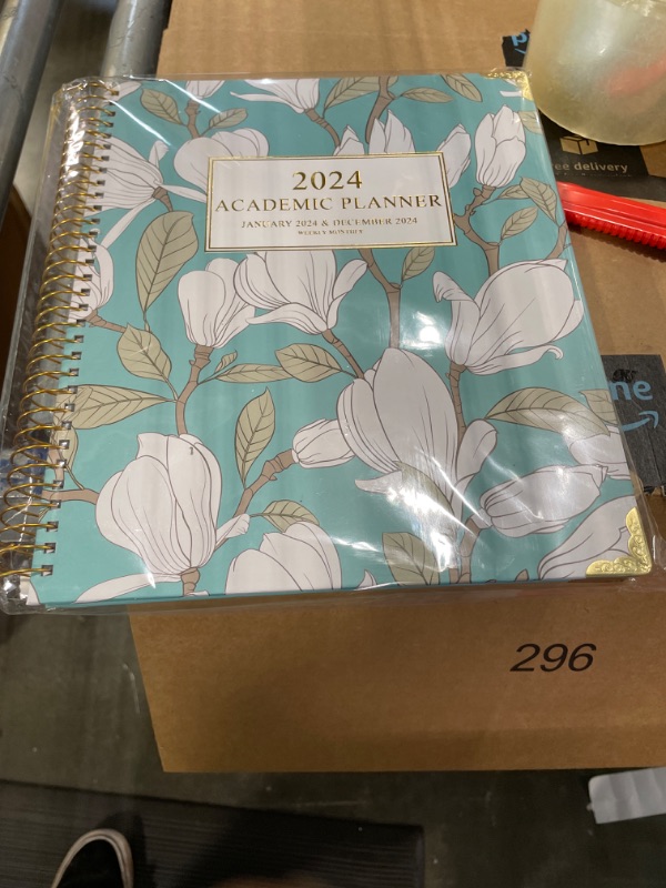 Photo 2 of 2024 Planner-2024 Weekly and Monthly Planner 8.5x11 Deluxe Daily Agenda Academic Planner,12 Monthly Tabs, Calendar, Inner Pocket, Flexible Cover,Twin-Wire Binding