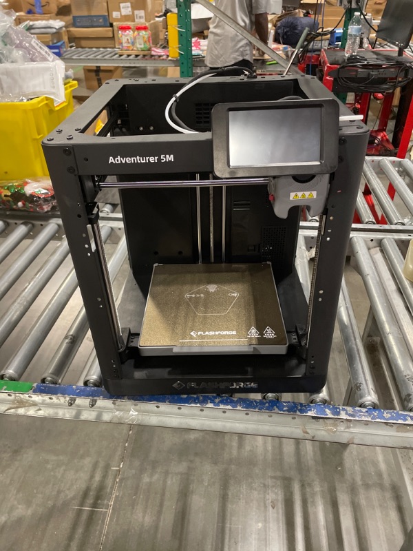 Photo 2 of *** MAJOR DAMAGED***FLASHFORGE Adventurer 5M 3D Printer with Fully Auto Leveling, Max 600mm/s High Speed Printing, 280°C Direct Extruder with 3S Detachable Nozzle, Core XY All Metal Structure, Print Size 220x220x220mm