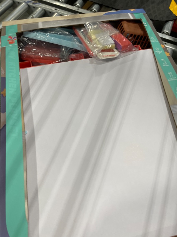 Photo 1 of HOLYFUN Kids Kitchen Playset, Kitchen Set for Toddler with Sound & Light, Cooking Stove with Steam, Play Sink and Toy Kitchen Accessories, Pretend Kitchen Toys for Kids Girls Boys(Pink)