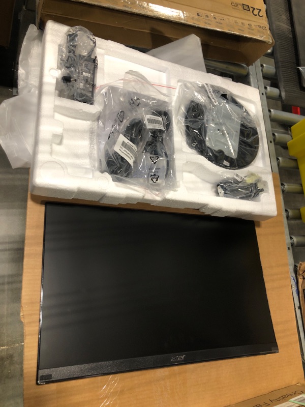 Photo 1 of Acer 21.5 Inch Full HD (1920 x 1080) IPS Ultra-Thin Zero Frame Computer Monitor (HDMI & VGA Port), SB220Q bi
