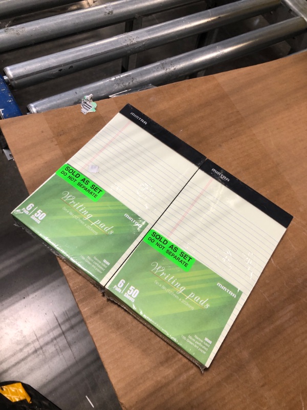 Photo 2 of Mintra Office Legal Pads, ((Basic 6pk - (Green Paper) (5in x 8in (Narrow Ruled), 6pk (Green Tint)) 5in x 8in (Narrow Ruled) 6pk (Green Tint)