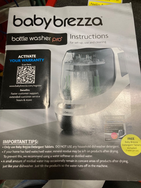 Photo 1 of Baby Brezza Bottle Washer Pro - Baby Bottle Washer, Sterilizer + Dryer - All in One Bottle Cleaner Machine Replaces Tedious Bottle Brushes and Hand Washing