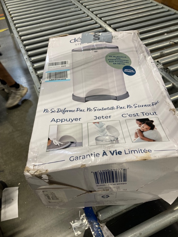 Photo 2 of Dekor Plus Hands Free Diaper Pail - White