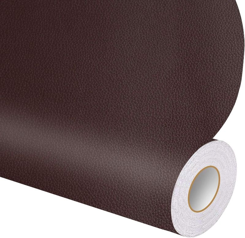 Photo 1 of Large Leather Repair Patch 35.4x78.7 inch Repair Tape Self-Adhesive for Furniture Sofas Car Seats Chair Couches Handbags Jackets Decorative Home Hotel Wall (Coffee)
