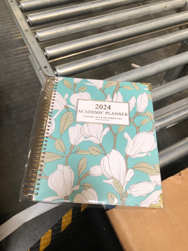 Photo 2 of 2024 Planner-2024 Weekly and Monthly Planner 8.5x11 Deluxe Daily Agenda Academic Planner,12 Monthly Tabs, Calendar, Inner Pocket, Flexible Cover,Twin-Wire Binding