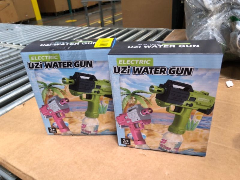 Photo 1 of Electric Water Gun for Kids Adults Automatic Squirt Gun for Kids 4-8 Auto Super Water Soaker for Kids Age 8-12 Yard Games Backyard Water Play Pool Toys for Children electric water gun B (@ pack)