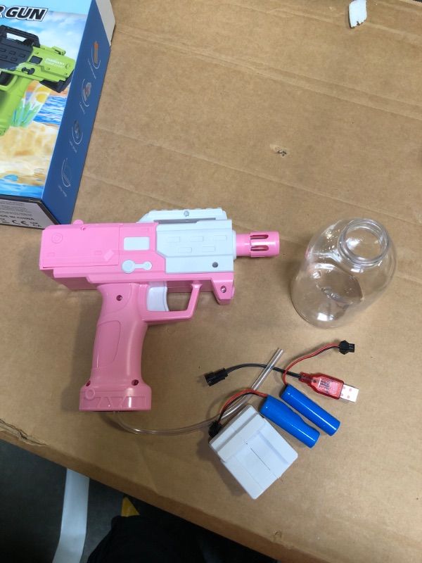 Photo 1 of Electric Water Gun for Kids Adults Automatic Squirt Gun for Kids 4-8 Auto Super Water Soaker for Kids Age 8-12 Yard Games Backyard Water Play Pool Toys for Children electric water gun B (@ pack)