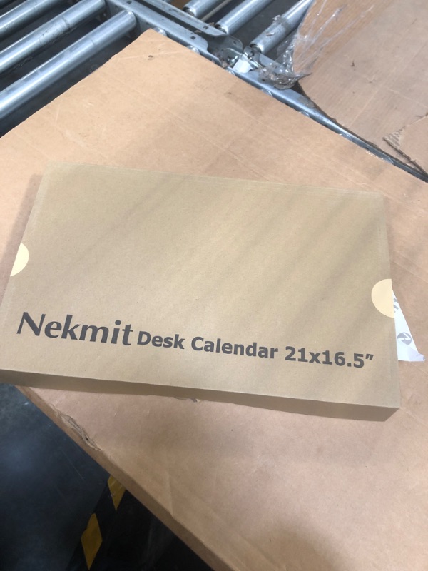 Photo 1 of Nekmit Large Desk Calendar 2024 with Desk Protecting Pad, Runs From Now - December 2024, Office Supplies 22" x 17" Desk Pad Calendar for Life Planning or Organizing White