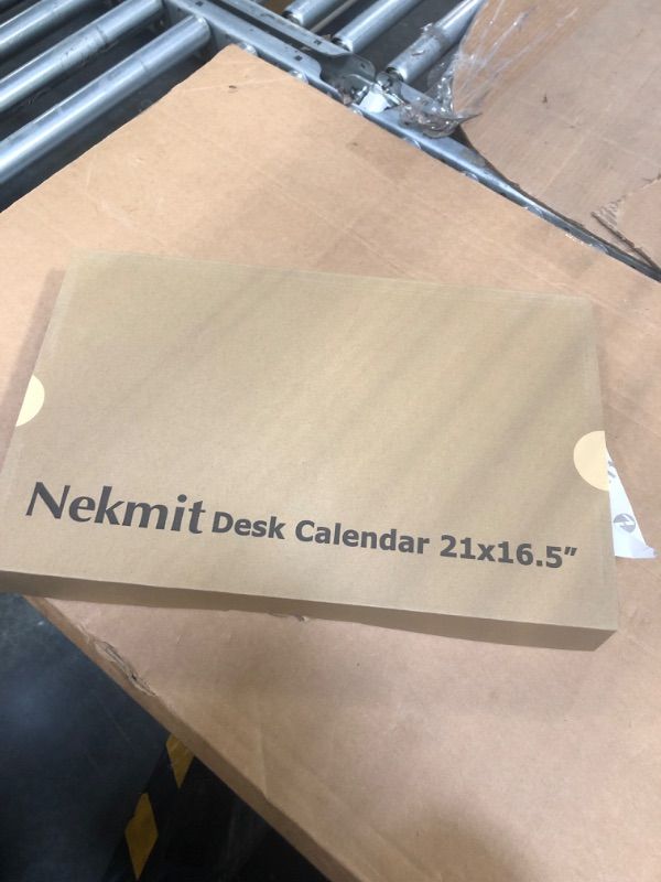 Photo 2 of Nekmit Large Desk Calendar 2023-2024 with Desk Protecting Pad, Runs From August 2023 - December 2024, Office Supplies 22" x 17" Desk Pad Calendar for Life Planning or Organizing White