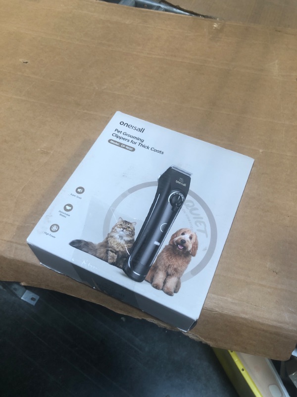 Photo 1 of oneisall Dog Clippers for Grooming for Thick Coats with Metal Blades, Heavy Duty Low Noise Dog Cat Grooming kit for Matted Hair