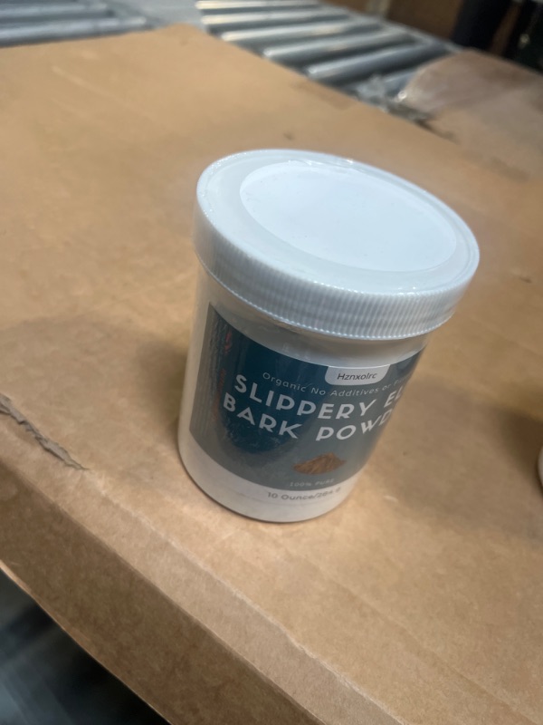 Photo 1 of 10 oz Slippery Elm Powder Organic, Organic Slippery Elm Bark Powder, 100% Pure & Natural, Food-Grade, Helps Soothe The Throat and Coughing, Vegan, Pet Friendly