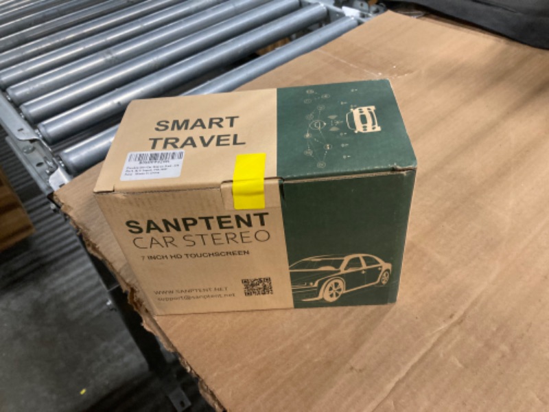 Photo 1 of Double Din Car Stereo Radio Audio Receiver Compatible with Apple Carplay, Android Auto, Mirror Link, 7 Inch Full Touchscreen Car Stereo, Backup Camera, Bluetooth, USB/TF/AUX Port, A/V Input, FM/AM